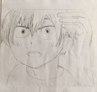 絵の評価お願いします 中2です 僕のヒーローアカデミアの轟焦凍の幼少期 Yahoo 知恵袋