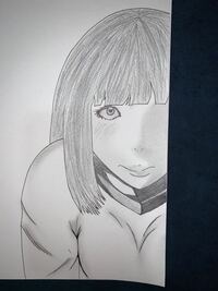 あえて顔半分の上目遣いで少し照れてる体操服姿の女子高生を書いたので Yahoo 知恵袋