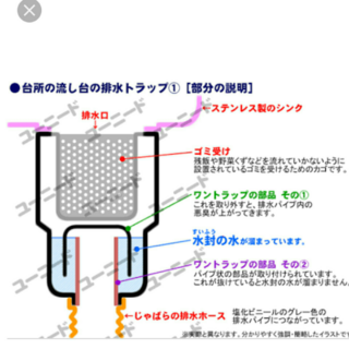 画像のような構造の排水溝は トラップを外すと風がふいてくるのは仕方ないですか Yahoo 知恵袋