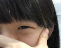 写真あり 目の大きさについて質問があります 私は左目が二重で Yahoo 知恵袋