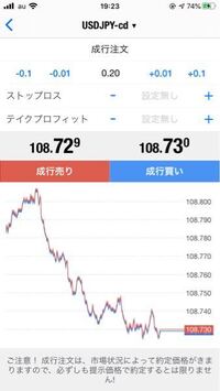 Fxのmt4 Iphone版でこの注文画面を表示するたびに成行での売り 買い Yahoo 知恵袋