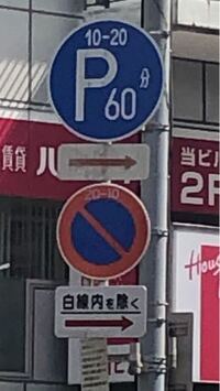 この標識だと 10時の間まで駐車禁止ですけど パーキングメー Yahoo 知恵袋