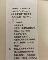 郵便物が料金不足のために自分の手元に戻ってきてしまいました。その際