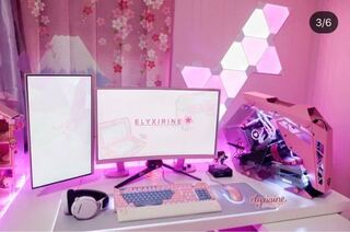 奨励します クラフト 磨かれた Pc モニター ピンク Ayubovan Jp