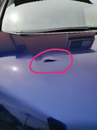 ボンネットの傷について ボンネットに軽く傷 凹み がついたの Yahoo 知恵袋