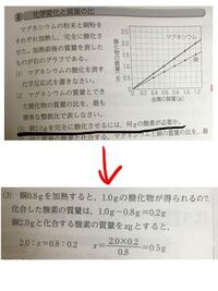 中学生二年生理科 化学変化の問題と答えなのですが この3番の問題が Yahoo 知恵袋