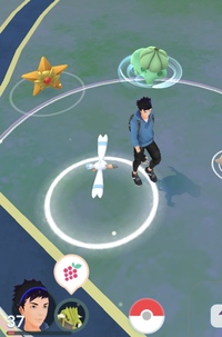 ポケモンgoこの白い円ってなんすか それは現在テスト中の特別なお香で出 Yahoo 知恵袋