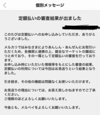 メルカリの定額払い審査に落ちました 何が理由なのでしょうか Yahoo 知恵袋