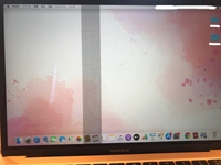 Macbookairの画面に 突然線が入ってしまいました 画像では Yahoo 知恵袋