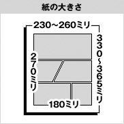 ジャンプ新人漫画賞のこの指定のサイズの用紙がネットで見てま見当たら