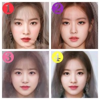 Kpopヨジャグルの平均顔です みなさんの好みは何番の美女ですか Red Yahoo 知恵袋