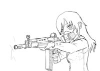 ラフでイラストを描いてみましたテーマはガスマスクと銃です評価の程よ Yahoo 知恵袋