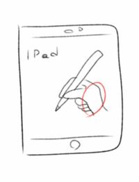 iPadってペンで書いてる時に画面に手が触れるとペンの反応はされないんですか？ 