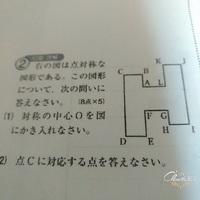 数学の平面図形の問題考え方教えて下さい 問題は右の図は点対称な図形である こ Yahoo 知恵袋