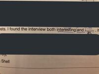 この文はどう訳せばいいでしょう そのインタビューで面白さとーーを発 Yahoo 知恵袋