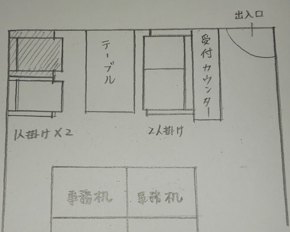 応接セットのレイアウトと上座についての質問です 応接室がなく 事務所内 Yahoo 知恵袋