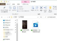 画像のファイル 共にmp4形式のファイルなのに 一方はサムネイルが表示されな Yahoo 知恵袋