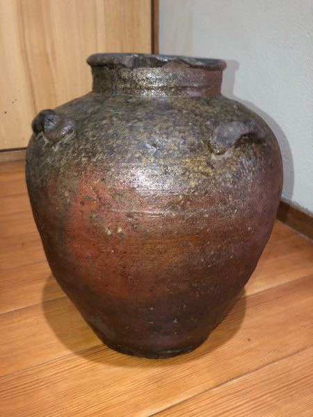 旧家蔵出し　かなり大きな壺　年代物 旧家蔵出し大きな壺年代物