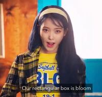 Iuの Blueming という曲のサビです 우리의네모칸은 Yahoo 知恵袋