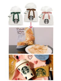 スターバックスラッピングについて質問します ミニカップギフトとパッ Yahoo 知恵袋