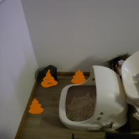 飼い猫がトイレの外でう○ちをするようになりました… 物覚えが良く、今までは粗相をすることをほとんどありませんでした。
しかし、ここ1ヶ月くらいからいきなりトイレの前でするようになってしまいました。尿はちゃんとトイレでします。

【やったこと】
・砂の量を減らす＆増やす
・トイレの向きを変える
・吸水シートを変える(砂の下にシートを入れる場所があるタイプ)
・トイレの蓋を外す

【猫のこと】
...