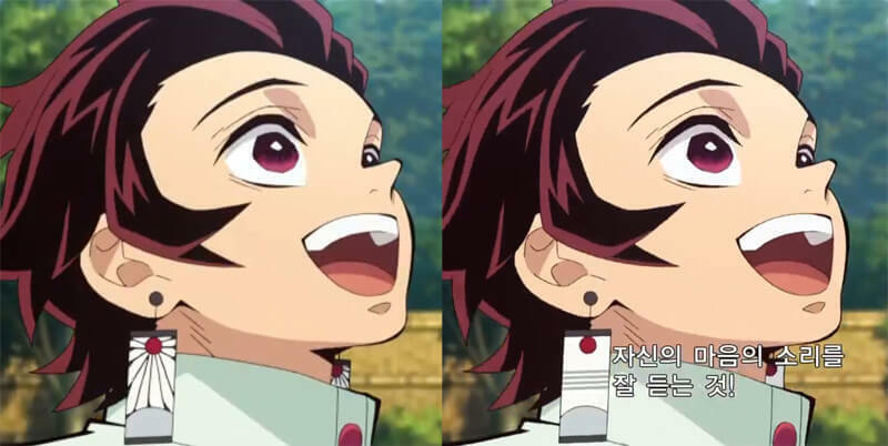 鬼滅の刃の炭次郎の耳飾り。韓国バージョンになってすっきりしたデザイ