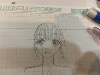 イラスト書きました目と目の間の距離とか肩幅とか変なところないですか Yahoo 知恵袋