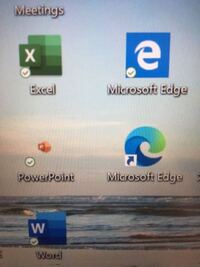 デスクトップにマイソロソフトエッジのアイコンが２つあるのですが 同じものでし Yahoo 知恵袋