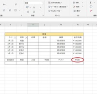 Excelで仕入帳を作ってます A B5 年月日c5 品名d5 数量e5 Yahoo 知恵袋