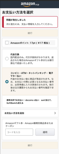 前払いが選択できない時ってどうしたらいいですか 他の支払い方 Yahoo 知恵袋