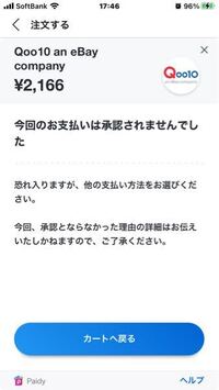 ペイディーで承認されないんですがそういう時はお支払い方法を変えるしかないんですか??それとも承認されるためにはどうしたら良いか教えていただきたいです!ペイディー使うのは今回が初です 