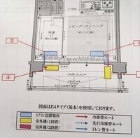 エアコンの設置位置で悩んでいます この間取りの場合 4畳の部屋と1 Yahoo 知恵袋
