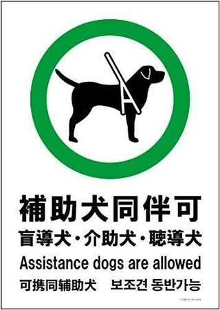 盲導犬のサインマークって犬に見せるサインなんですか それとも連れの人間に見せ Yahoo 知恵袋