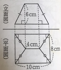 中一です体積の求め方を教えてください 間違ってたらごめんなさい 立体を3 Yahoo 知恵袋