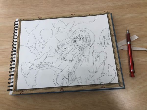 線画についてご指摘アドバイスお願いします 目線がどこを向いているのか Yahoo 知恵袋