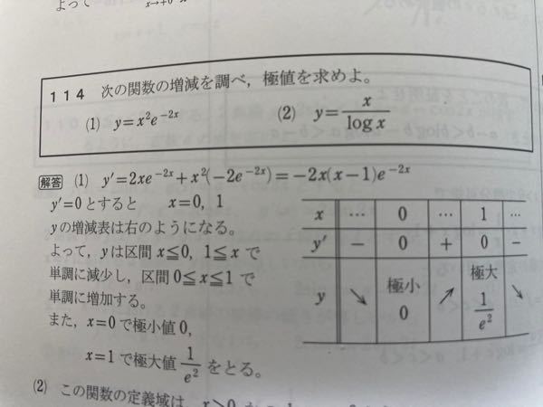 この増減表の単調増加 単調減少はどうやって判断したらいいのでしょう Yahoo 知恵袋