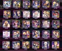 ハニプレについてです この中のキャラクターでライブの編成を組みたいのですが Yahoo 知恵袋