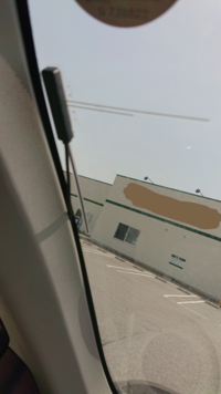中古で買った車に付いているフィルムアンテナです 助手席側につ Yahoo 知恵袋