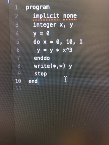 Fortran95について質問です Xを0 5ずつ増やした場合のy X Yahoo 知恵袋