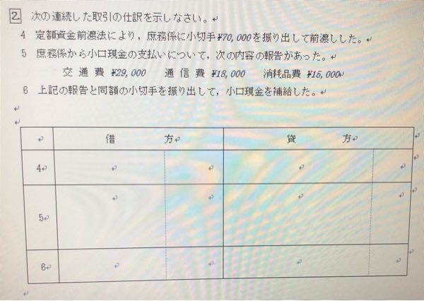 遠隔授業で簿記の課題が出たのですが ひとりじゃ理解できなく 教 Yahoo 知恵袋