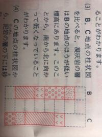 中2です 明日 今日 中間テストなのですが どうしても地層のこの問 Yahoo 知恵袋