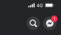 Facebookを開くと画面右上のmessengerのマークに１とい Yahoo 知恵袋