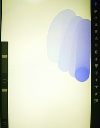 Procreateで 円ブラシを不透明100 にしても透明度が出てしまうので Yahoo 知恵袋