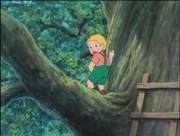 この 木の上にいるダニーは何をしているのでしょうか この子は アニメ Yahoo 知恵袋