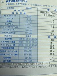血液健康献血をして このような結果をいただきました 今21歳で ス Yahoo 知恵袋