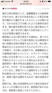 愛猫の寝起きの口臭が 時々生ゴミのような匂いのときがあります ご飯もチ Yahoo 知恵袋