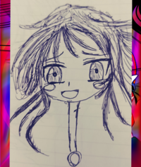 イラストかきました 女の子の書き方ってこれでよいですかね 感 Yahoo 知恵袋