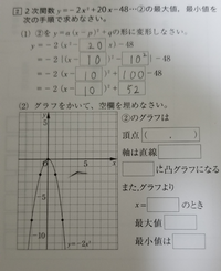二次関数の問題なのですがこの問題ってこれで合ってるんでしょうか 10時間ぐら Yahoo 知恵袋