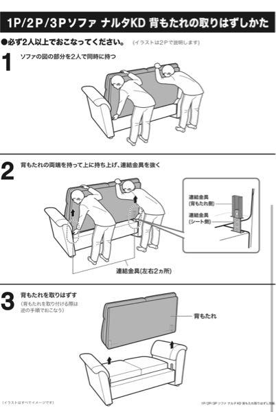 ニトリのソファってそんな簡単に分解できるの？ - 知人がニトリで約12