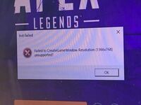 Apexのpc版をインストールし起動しようとしてもずっとこうなります 原因は Yahoo 知恵袋